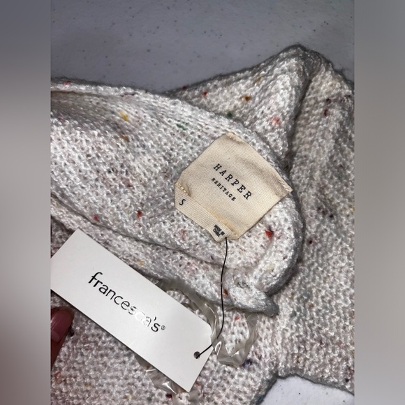 NWT Francesca’s Harper Heritage SZ S Knot Back Sweater - Picture 4 of 9